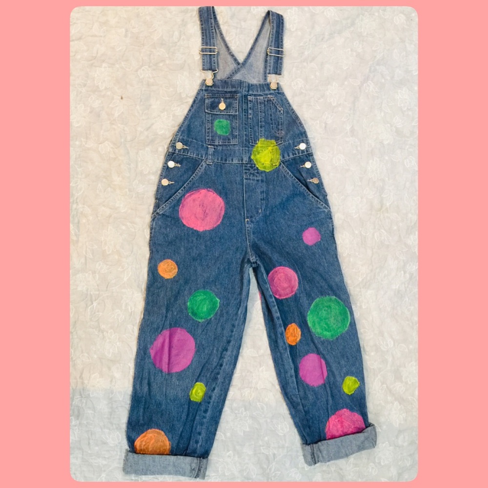 🌺🌸JEANS OVERALLS BIG GIRLS Sz 10-12 N/w/out Tag